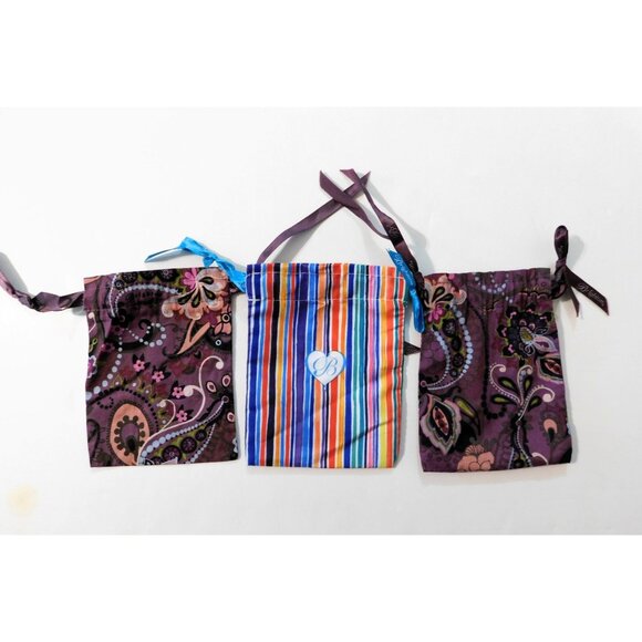 Brighton Gift Bags Lot Of 11 Assorted Prints Colors Drawstring 6" X 4.75" - Picture 3 of 5